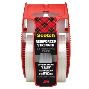 Scotch Reinforced Strength Strapping Tape, 1.88in x 360in, 1 Roll Scotch Reinforced Strength Strapping Tape, 1.88in x 360in, 1 Roll