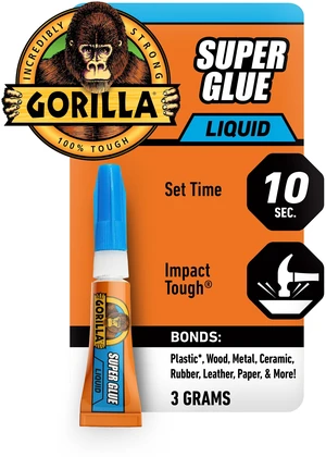 Gorilla Super Glue 3g Tube, 1 Count Gorilla Super Glue 3g Tube, 1 Count
