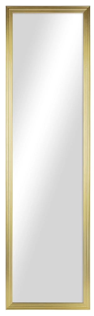 Mainstays Gold Rectangle Full-Length Wall or Door Mirror, 13.5in x 49.5in Mainstays Gold Rectangle Full-Length Wall or Door Mirror, 13.5in x 49.5in