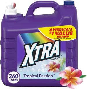 Xtra Tropical Passion Liquid Laundry Detergent, 260 Loads, 312 fl oz Xtra Tropical Passion Liquid Laundry Detergent, 260 Loads, 312 fl oz