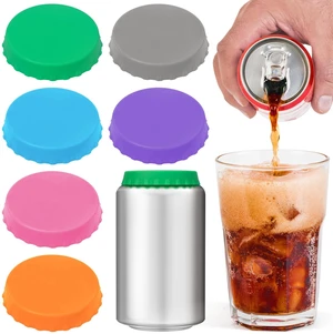 6 Pack Silicone Soda Can Cover Lids, Reusable Soda Can Lids Beer Can Covers Pop Can Covers, BPA Free Silicone Can Cover, Stopper and Protector for Soda, Beer, Beverage, Juice, Coke, Fits Standard Cans 6 Pack Silicone Soda Can Cover Lids, Reusable Soda Can Lids Beer Can Covers Pop Can Covers, BPA Free Silicone Can Cover, Stopper and Protector for Soda, Beer, Beverage, Juice, Coke, Fits Standard Cans