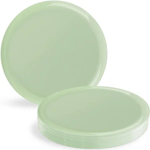 Blue Sky Edge Collection Mint Green Disposable Plastic Plates 6.3" - 10 Count, Stylish & Sturdy Disposable Dinnerware for Parties, Events, and Occasions Blue Sky Edge Collection Mint Green Disposable Plastic Plates 6.3" - 10 Count, Stylish & Sturdy Disposable Dinnerware for Parties, Events, and Occasions