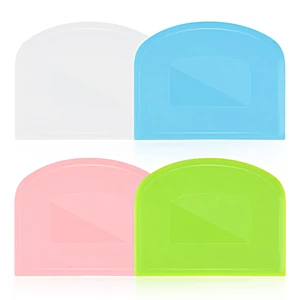 Sourdough Scraper Tool, 4 Pcs Flexible Bowl Scraper for Baking Bread Dough Sourdough Scraper Tool, 4 Pcs Flexible Bowl Scraper for Baking Bread Dough