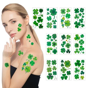 Hamuitci St Patricks Day Tattoos, Waterproof Green Shamrock Lucky Clover Temporary Tattoo Stickers for St. Patrick's Day, Saint Patricks Day Accessories & Face Makeup Decor, Irish Party Favors & Gifts Hamuitci St Patricks Day Tattoos, Waterproof Green Shamrock Lucky Clover Temporary Tattoo Stickers for St. Patrick's Day, Saint Patricks Day Accessories & Face Makeup Decor, Irish Party Favors & Gifts