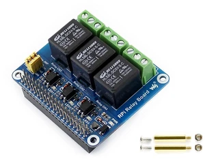 3 Channel Relay Board 5A 30V DC GPIO Expansion Module with Isolated Optocoupler 40-Pin GPIO Header Low-Level Trigger Status LEDs For Raspberry Pi 5/4B/3B+/3B/Zero W/Zero 2W/Pico W/Pico 2W 3 Channel Relay Board 5A 30V DC GPIO Expansion Module with Isolated Optocoupler 40-Pin GPIO Header Low-Level Trigger Status LEDs For Raspberry Pi 5/4B/3B+/3B/Zero W/Zero 2W/Pico W/Pico 2W