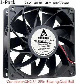 DC 12V 24V Cooling Fan 14cm 140mm 14038 140x140x38mm Quiet Brushless Axial Dual Ball Cooling Fan 14038 Fan Grill Net DC 12V 24V Cooling Fan 14cm 140mm 14038 140x140x38mm Quiet Brushless Axial Dual Ball Cooling Fan 14038 Fan Grill Net