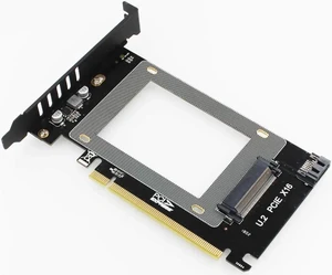 PCI-E Riser 3.0 4X X16 to U.2 SFF-8639 Adapter NVMe PCIe SSD PCI-e to U2 Card M.2 NGFF 2.5' SSD to PCI-EX16 PCI-E Riser 3.0 4X X16 to U.2 SFF-8639 Adapter NVMe PCIe SSD PCI-e to U2 Card M.2 NGFF 2.5' SSD to PCI-EX16