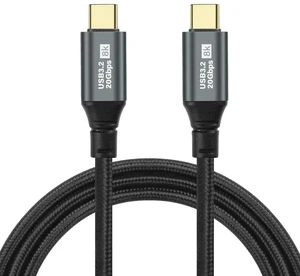 Aomoproing Gen3.2 Type-C Data Cable Dual Type-C Cable 100W High Definition 8k Projection Screen Cable 20GB Full Phone Data Cable 2m Aomoproing Gen3.2 Type-C Data Cable Dual Type-C Cable 100W High Definition 8k Projection Screen Cable 20GB Full Phone Data Cable 2m