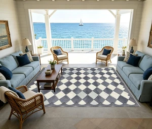 Geometric Diamond Checkered Printed Area Rug for Living Room Bedroom Decor, Washable,Multiple Sizes 6x10,6x8,5x7,4x6,3x5 Geometric Diamond Checkered Printed Area Rug for Living Room Bedroom Decor, Washable,Multiple Sizes 6x10,6x8,5x7,4x6,3x5