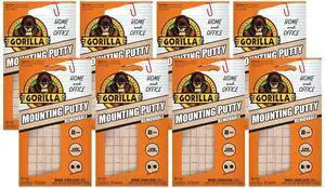 Mounting Putty, Natural Tan Color, 84 Pre-Cut Squares (Pack of 8) - Non-Toxic Removable & Repositionable Wall Putty Mounting Putty, Natural Tan Color, 84 Pre-Cut Squares (Pack of 8) - Non-Toxic Removable & Repositionable Wall Putty