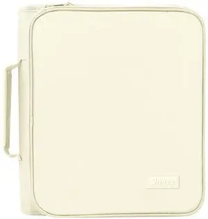 Zippered Binder Bag with Handle, 2-Inch 3-Ring O-Ring, 500-Sheet Capacity, Includes Zip Pocket, 5-Tab Expanding File Folder, Multi-Pocket Organizer Binder for Middle School, Soft Beige Zippered Binder Bag with Handle, 2-Inch 3-Ring O-Ring, 500-Sheet Capacity, Includes Zip Pocket, 5-Tab Expanding File Folder, Multi-Pocket Organizer Binder for Middle School, Soft Beige