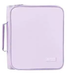 Zippered Binder Bag with Handle, 2-Inch 3-Ring O-Ring, 500-Sheet Capacity, Includes Zip Pocket, 5-Tab Expanding File Folder, Multi-Pocket Organizer Binder for Middle School, Lavender Purple Zippered Binder Bag with Handle, 2-Inch 3-Ring O-Ring, 500-Sheet Capacity, Includes Zip Pocket, 5-Tab Expanding File Folder, Multi-Pocket Organizer Binder for Middle School, Lavender Purple