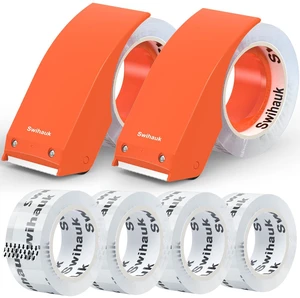 1.88 in x 66.6 YDs Heavy Duty Packing Tape with Dispenser, Strong & Durable Shipping Tape, Packaging Tape, Clear Package Tape for Shipping Moving Storage and Mailing, 6 Roll + 2 Dispenser 1.88 in x 66.6 YDs Heavy Duty Packing Tape with Dispenser, Strong & Durable Shipping Tape, Packaging Tape, Clear Package Tape for Shipping Moving Storage and Mailing, 6 Roll + 2 Dispenser