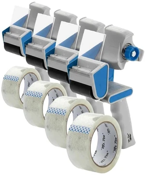 Packing Tape Dispenser Gun 2-Inch, Blue, 16 Pack with 4 Rolls Tape Packing Tape Dispenser Gun 2-Inch, Blue, 16 Pack with 4 Rolls Tape