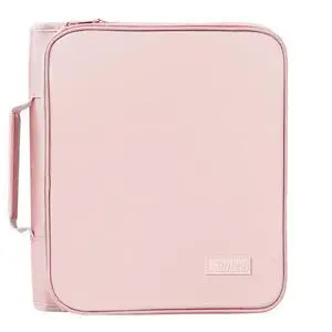 Zippered Binder Bag with Handle, 2-Inch 3-Ring O-Ring, 500-Sheet Capacity, Includes Zip Pocket, 5-Tab Expanding File Folder, Multi-Pocket Organizer Binder for Middle School, Pink Lotus Zippered Binder Bag with Handle, 2-Inch 3-Ring O-Ring, 500-Sheet Capacity, Includes Zip Pocket, 5-Tab Expanding File Folder, Multi-Pocket Organizer Binder for Middle School, Pink Lotus