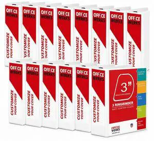 3 3 Inch 12 Pack, Heavy Duty Locking D-, Holds 725 Sheets Non-Stick Clear View Cover with Pockets for 8.5 x 11, PVC-Free, Non-Toxic, Assembled in USA, Gap-Free D-, White 3 3 Inch 12 Pack, Heavy Duty Locking D-, Holds 725 Sheets Non-Stick Clear View Cover with Pockets for 8.5 x 11, PVC-Free, Non-Toxic, Assembled in USA, Gap-Free D-, White