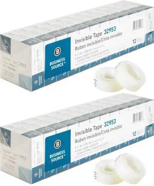 BSN32953 Premium Invisible Tape, Clear (12 per Pack, Pack of 2) BSN32953 Premium Invisible Tape, Clear (12 per Pack, Pack of 2)