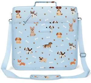 Zipper Binder 3 Ring, 3 Inch O-Ring with Handle and Shoulder Strap, 600-Sheet Capacity, 5-Tab Expanding File Folder, Multi-Pockets for Middle School Organizer Binder with Zipper, Blue Dog Zipper Binder 3 Ring, 3 Inch O-Ring with Handle and Shoulder Strap, 600-Sheet Capacity, 5-Tab Expanding File Folder, Multi-Pockets for Middle School Organizer Binder with Zipper, Blue Dog