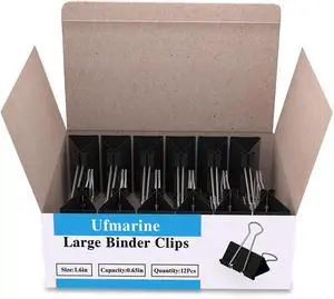 144 Pcs Large Binder Clips 1.6 inch Length, Big Paper Clips for Office Supplies 144 Pcs Large Binder Clips 1.6 inch Length, Big Paper Clips for Office Supplies