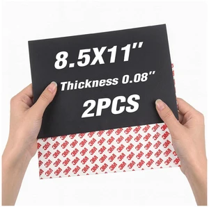 80Mil Magnetic Sheets with Adhesive 8.5" x 11",Self Sticky Anisotropic Sheet Magnet,Peel and Stick Letter Size for Heavy Duty Projects (2 PCS) 80Mil Magnetic Sheets with Adhesive 8.5" x 11",Self Sticky Anisotropic Sheet Magnet,Peel and Stick Letter Size for Heavy Duty Projects (2 PCS)