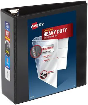 ® Heavy-Duty 3 Ring Binder, 4" EZD® Rings, 1 Black Binder For Heavy School, Home and Office Use, Tear-Resistant Spine, DuraEdge Split-Resistant Sides, Linen-Textured Finish ® Heavy-Duty 3 Ring Binder, 4" EZD® Rings, 1 Black Binder For Heavy School, Home and Office Use, Tear-Resistant Spine, DuraEdge Split-Resistant Sides, Linen-Textured Finish