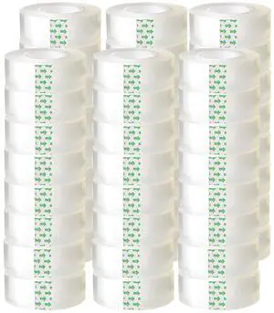 48 Pack Transparent Tape Clear Tape Refills Rolls Each Roll 3/4 x 1000 Inches, 1 inch Core, for Office, Home, School 48 Pack Transparent Tape Clear Tape Refills Rolls Each Roll 3/4 x 1000 Inches, 1 inch Core, for Office, Home, School