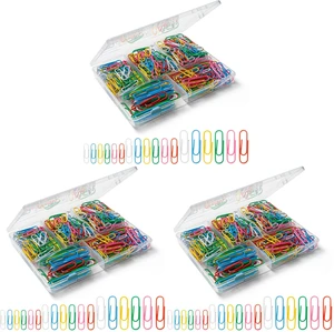 Paper Clips Assorted Sizes, Cute Colored Paper Clip for Office Supplies,Small Medium Large Jumbo, Colorful and Heavy Duty, Ideal for Bookmark- Pack of 1050 Paper Clips Assorted Sizes, Cute Colored Paper Clip for Office Supplies,Small Medium Large Jumbo, Colorful and Heavy Duty, Ideal for Bookmark- Pack of 1050