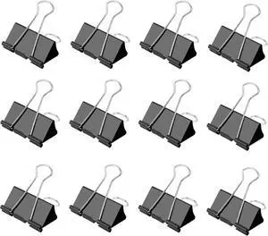 Small Binder Clips 1 Inch Length, (144 Pcs) Small Paper Clips for Office Supplies Small Binder Clips 1 Inch Length, (144 Pcs) Small Paper Clips for Office Supplies
