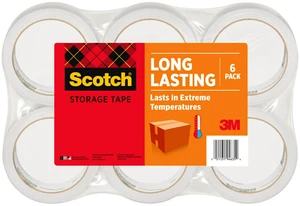 Moving & Storage Tape, 1.88" x 54.6 yards, 3" Core, Clear, 6 Rolls/Pack Moving & Storage Tape, 1.88" x 54.6 yards, 3" Core, Clear, 6 Rolls/Pack