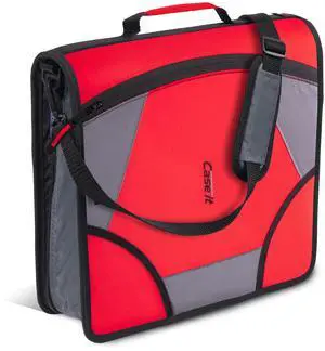 it Zipper Binder | 4-Inch D-Rings | 800-Sheet | D-186 Fire Engine Red King Sized Zip Tab, 5-Subject Expanding File Folder, Multiple Pockets, Storage Organizer, Shoulder Strap, School & Office it Zipper Binder | 4-Inch D-Rings | 800-Sheet | D-186 Fire Engine Red King Sized Zip Tab, 5-Subject Expanding File Folder, Multiple Pockets, Storage Organizer, Shoulder Strap, School & Office