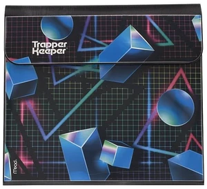 Trapper Keeper Binder, Retro Design, 1 Inch Binder with Folders and Pockets, Holds 8-1/2" x 11" Paper, Shapes (260038CQ1-ECM) Trapper Keeper Binder, Retro Design, 1 Inch Binder with Folders and Pockets, Holds 8-1/2" x 11" Paper, Shapes (260038CQ1-ECM)