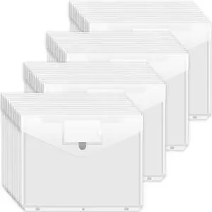 Binder Pocket, 48 Pack Super Heavyweight Poly Binder Pocket Binder Sleeve with Tight Closure, Binder Folders Side Loading, 3 Ring Binder Pocket, Binder Dividers with Pockets, Clear Binder Pocket, 48 Pack Super Heavyweight Poly Binder Pocket Binder Sleeve with Tight Closure, Binder Folders Side Loading, 3 Ring Binder Pocket, Binder Dividers with Pockets, Clear