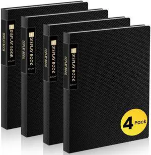 4 Pack Binder with Plastic Sleeves 30Pocket, Displays 36 Pages 8.5x11 Presentation Folders with Clear Sheet Protectors, Art Portfolio Binder for Certificate & Office Project Folder 4 Pack Binder with Plastic Sleeves 30Pocket, Displays 36 Pages 8.5x11 Presentation Folders with Clear Sheet Protectors, Art Portfolio Binder for Certificate & Office Project Folder