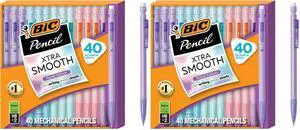 Xtra-Smooth Pastel Mechanical Pencils with Erasers, Medium Point (0.7mm), Bulk Mechanical Pencils for School or Office Supplies, 40 Count (Pack of 2) Xtra-Smooth Pastel Mechanical Pencils with Erasers, Medium Point (0.7mm), Bulk Mechanical Pencils for School or Office Supplies, 40 Count (Pack of 2)