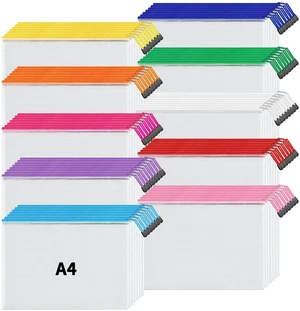 A4 Mesh Zipper Pouch Bags, 72 Pcs Waterproof Zipper Pouch Bags Multi-use Mesh Bags for Board Games & Puzzles, Office School Supplies, Toys, Cosmetics Travel Storage, 10 Colors, Lettle Size A4 Mesh Zipper Pouch Bags, 72 Pcs Waterproof Zipper Pouch Bags Multi-use Mesh Bags for Board Games & Puzzles, Office School Supplies, Toys, Cosmetics Travel Storage, 10 Colors, Lettle Size