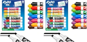 Dry Erase Markers, Low Odor Ink, Assorted Colors, Chisel Tip, (Pack of 24) Dry Erase Markers, Low Odor Ink, Assorted Colors, Chisel Tip, (Pack of 24)