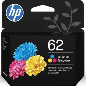 62 Tri-Color Ink Cartridge | Works with Envy 5540, 5640, 5660, 7640, OfficeJet 5740, 8040, Mobile 200, 250 | C2P06AN | Packaging May Vary 62 Tri-Color Ink Cartridge | Works with Envy 5540, 5640, 5660, 7640, OfficeJet 5740, 8040, Mobile 200, 250 | C2P06AN | Packaging May Vary