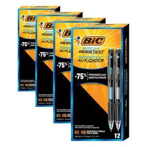 Break-Resistant Mechanical Pencils with Erasers, No. 2 Medium Point (0.7mm), 12-Count Pack, Perfect Teacher Appreciation Gifts (Pack of 4) Break-Resistant Mechanical Pencils with Erasers, No. 2 Medium Point (0.7mm), 12-Count Pack, Perfect Teacher Appreciation Gifts (Pack of 4)