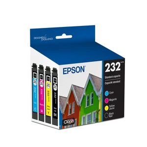 232 Claria Ink Standard Capacity Black & Color Cartridge Combo Pack (T232120-BCS) Works with Workforce WF-2930, 2950 and Expression XP-4200, 4205 232 Claria Ink Standard Capacity Black & Color Cartridge Combo Pack (T232120-BCS) Works with Workforce WF-2930, 2950 and Expression XP-4200, 4205