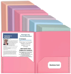 48 Pack Colored File Folders with Pockets, Pastel, Cute Plastic Folders Business Card Holder, Decorative Pocket Folders, for Documents, for Filing Cabinet, School, Office, Resume Portfolio 48 Pack Colored File Folders with Pockets, Pastel, Cute Plastic Folders Business Card Holder, Decorative Pocket Folders, for Documents, for Filing Cabinet, School, Office, Resume Portfolio