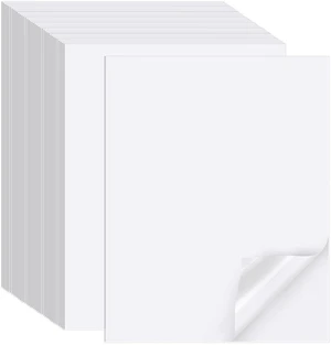 Printable Sticker Paper for Inkjet Printer, 300 Sheets 8.5" x11'' Matte Sticker Printer Paper Full Sheet Labels for Laser/Inkjet Printers, Letter Size Printable Sticker Paper for Inkjet Printer, 300 Sheets 8.5" x11'' Matte Sticker Printer Paper Full Sheet Labels for Laser/Inkjet Printers, Letter Size