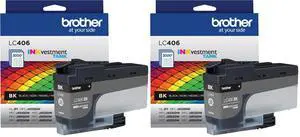 Genuine LC406BK Standard Yield Black INKvestment Tank Ink Cartridge,(Pack of 2) Genuine LC406BK Standard Yield Black INKvestment Tank Ink Cartridge,(Pack of 2)