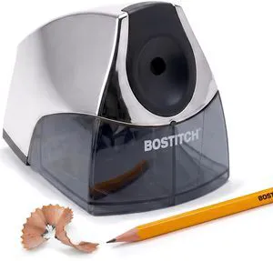 Office Electric Pencil Sharpener for Classroom & Desk Use, Heavy-Duty Stall-Free Motor, High-Capacity Shavings Tray, Chrome Office Electric Pencil Sharpener for Classroom & Desk Use, Heavy-Duty Stall-Free Motor, High-Capacity Shavings Tray, Chrome