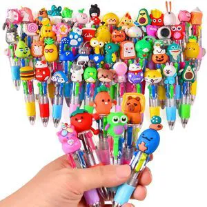 100Pcs Mini Multicolor Pens in One 4-in-1, Cute Pens Bulk for Party Favors and Birthdays, Delightful Ballpoint Pen Gifts Classroom Student Prizes (100pcs) 100Pcs Mini Multicolor Pens in One 4-in-1, Cute Pens Bulk for Party Favors and Birthdays, Delightful Ballpoint Pen Gifts Classroom Student Prizes (100pcs)