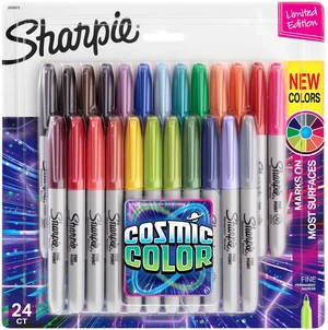 Permanent Markers, Fine Point, Cosmic Color, Limited Edition, 24 Count - Art, Creative, Colorful Office Supplies Permanent Markers, Fine Point, Cosmic Color, Limited Edition, 24 Count - Art, Creative, Colorful Office Supplies