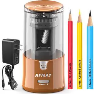 Electric Pencil Sharpener, Plug-in Pencil Sharpener for 6-12mm Pencil For No.2/Colored/Jumbo Pencils, Auto Stop, Super Fast & Sharp, Replaceable Blade, 8000+ Sharpenings for Classroom/Home/Office Electric Pencil Sharpener, Plug-in Pencil Sharpener for 6-12mm Pencil For No.2/Colored/Jumbo Pencils, Auto Stop, Super Fast & Sharp, Replaceable Blade, 8000+ Sharpenings for Classroom/Home/Office