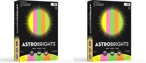 Bright Color Paper, Astrobrights®, Letter Paper Size, 24 Lb, Assorted Colors, Ream of 500 Sheets (Pack of 2) Bright Color Paper, Astrobrights®, Letter Paper Size, 24 Lb, Assorted Colors, Ream of 500 Sheets (Pack of 2)