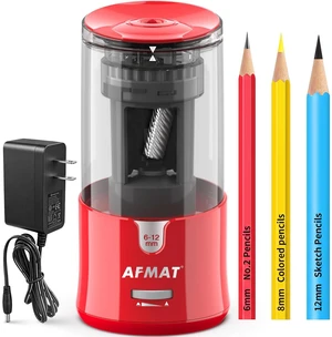 Electric Pencil Sharpener, Plug-in Pencil Sharpener for 6-12mm Pencil For No.2/Colored/Jumbo Pencils, Auto Stop, Super Fast & Sharp, Replaceable Blade, 8000+ Sharpenings for Classroom/Home/Office Electric Pencil Sharpener, Plug-in Pencil Sharpener for 6-12mm Pencil For No.2/Colored/Jumbo Pencils, Auto Stop, Super Fast & Sharp, Replaceable Blade, 8000+ Sharpenings for Classroom/Home/Office