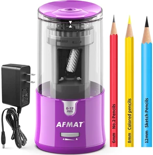 Electric Pencil Sharpener, Plug-in Pencil Sharpener for 6-12mm Pencil For No.2/Colored/Jumbo Pencils, Auto Stop, Super Fast & Sharp, Replaceable Blade, 8000+ Sharpenings for Classroom/Home/Office Electric Pencil Sharpener, Plug-in Pencil Sharpener for 6-12mm Pencil For No.2/Colored/Jumbo Pencils, Auto Stop, Super Fast & Sharp, Replaceable Blade, 8000+ Sharpenings for Classroom/Home/Office