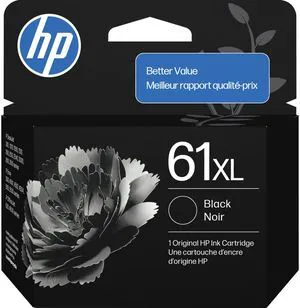 61XL Black High-Yield Ink | Works with DeskJet 1000, 1010, 1050, 1510, 2050, 2510, 2540, 3000, 3050, 3510; Envy 4500, 5530; OfficeJet 2620, 4630 | C0PA4AN 61XL Black High-Yield Ink | Works with DeskJet 1000, 1010, 1050, 1510, 2050, 2510, 2540, 3000, 3050, 3510; Envy 4500, 5530; OfficeJet 2620, 4630 | C0PA4AN